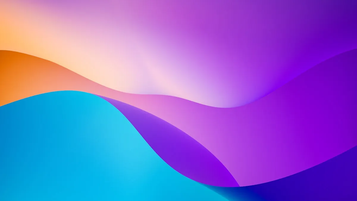 Abstract colorful gradient representing color theory in digital design